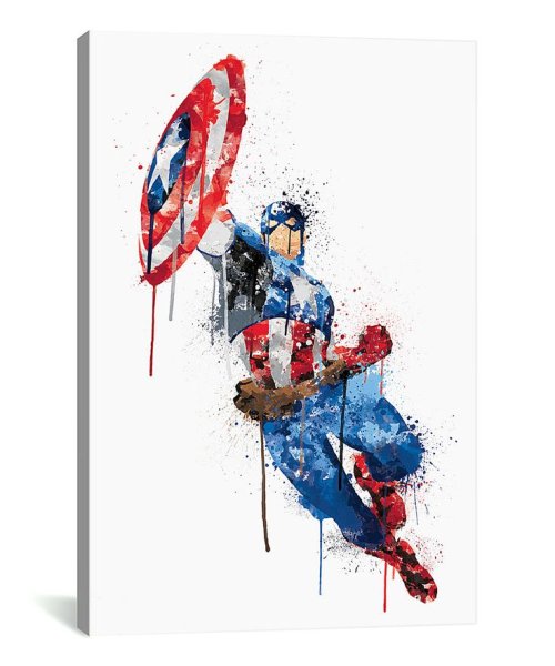 Маска Железный человек рисунок в акварели