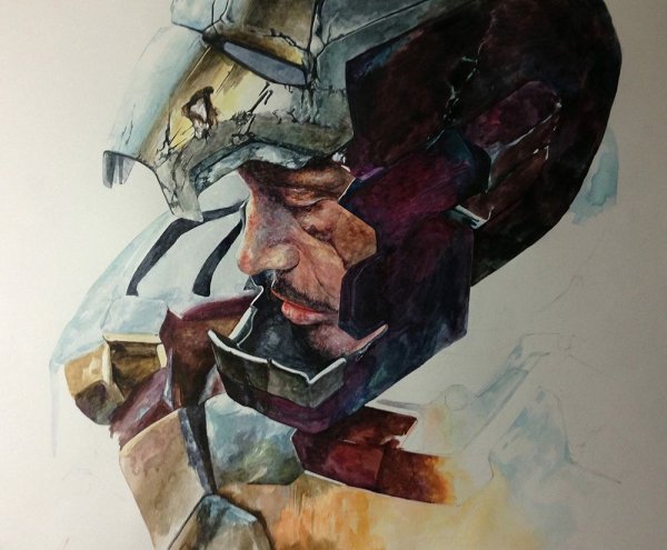 Рисунки Марвел Железный человек