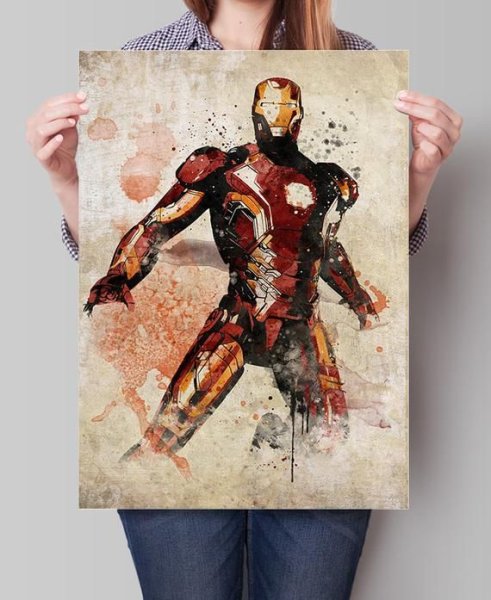 Марвел красками