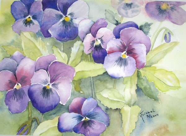 Пленэр Анютины глазки