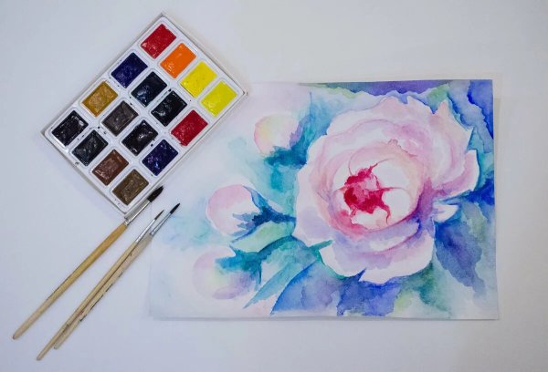 Рисунки красками