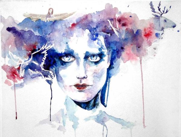 Рисунки акварелью