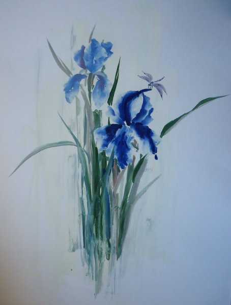 Кузнецова Анна Акварельные ирисы