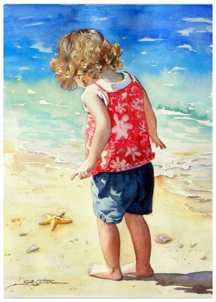 Акварели Сью Линн коттон