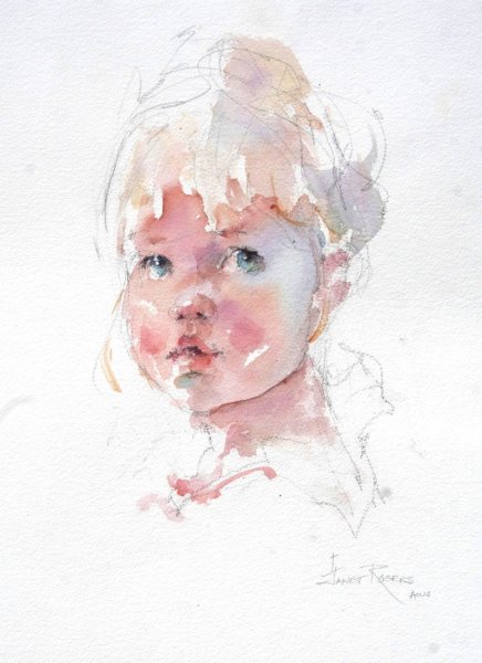 Дети акварель