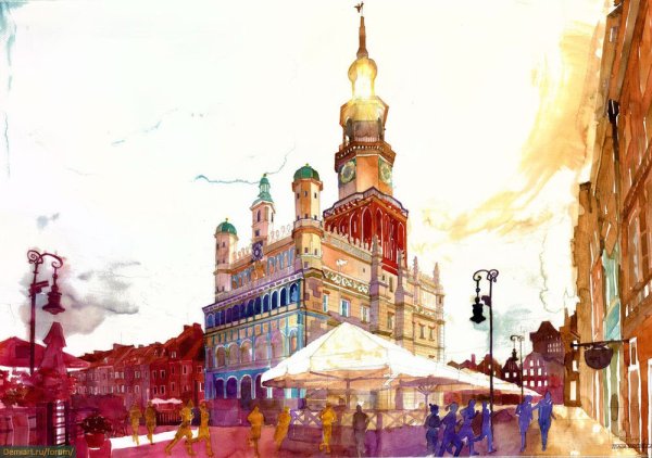 Майя Вронская акварель