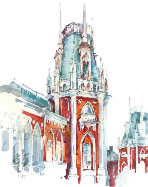 Наброски парк Царицыно