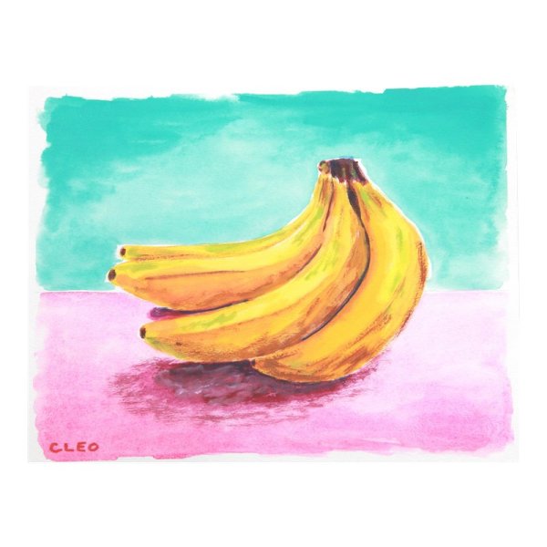 Банан гуашью