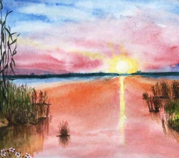 Рассвет рисунок