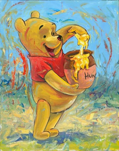 Рисование с детьми на тему Винни пух