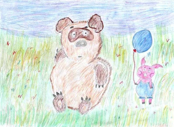 Винни пух с шариком