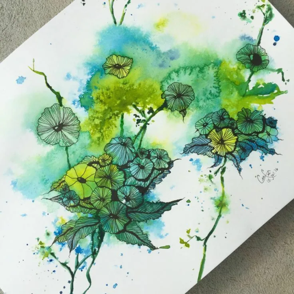 Необычные техники рисования акварелью