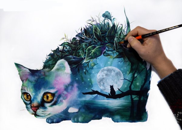 Zazac Namoo акварель лес