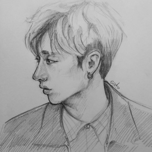 Скетчи Stray Kids Джисон