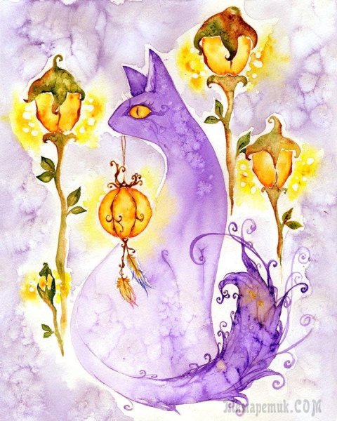 Акварель фантазийная