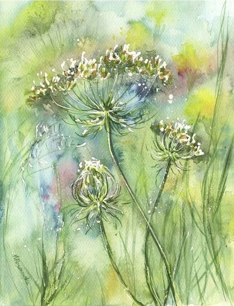 Цветочная живопись Maria Roszkowska