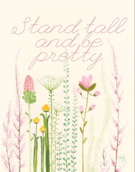 Акварельные растения