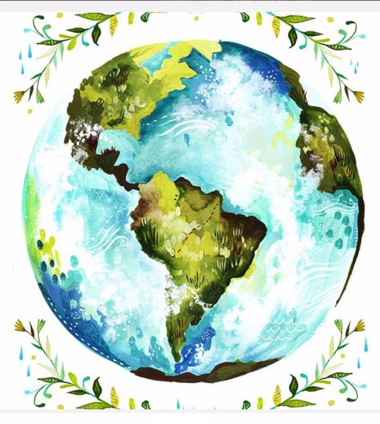 Земной шар рисунок