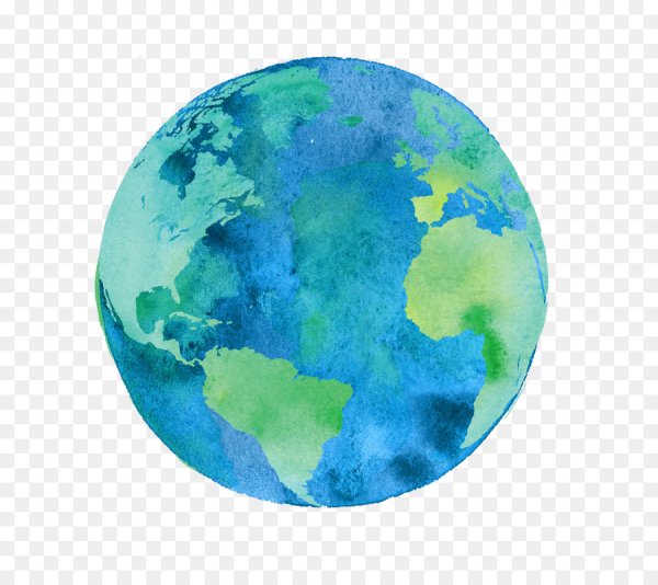 Земля рисунок акварелью