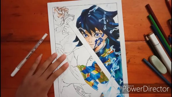 Рисунок Томиока маркерами