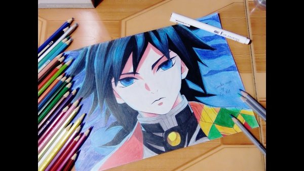 Speed drawing Гию Томиока