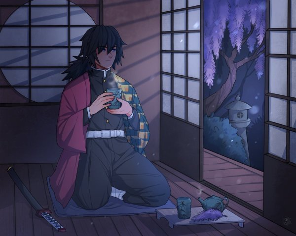 Tomioka Giyuu катана