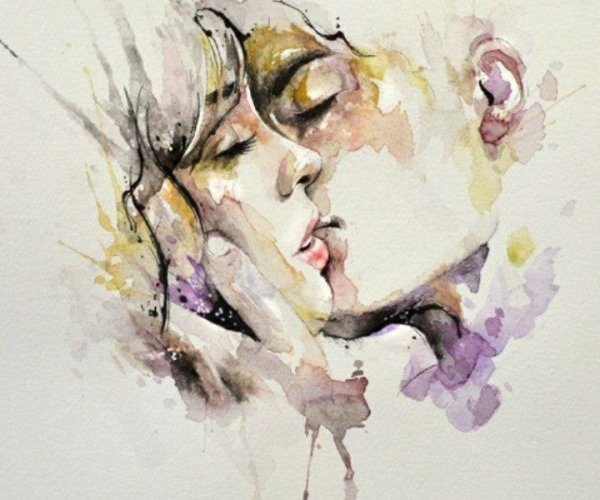 Разлука акварель