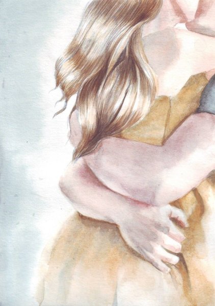 Любовь акварель