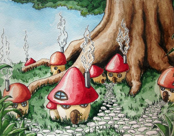 Сказочный город грибов