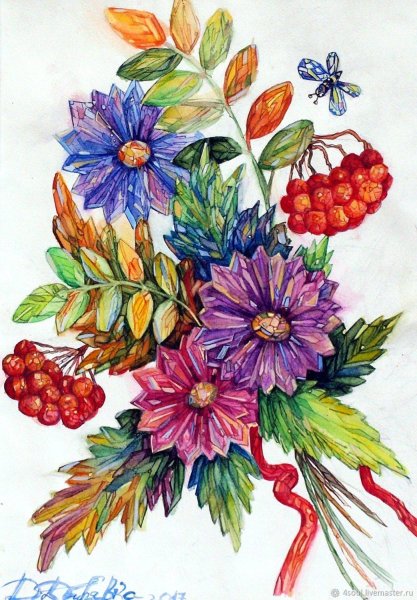 Зарисовки осенних цветов