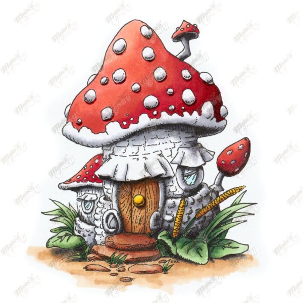 Скетч домики сказочные