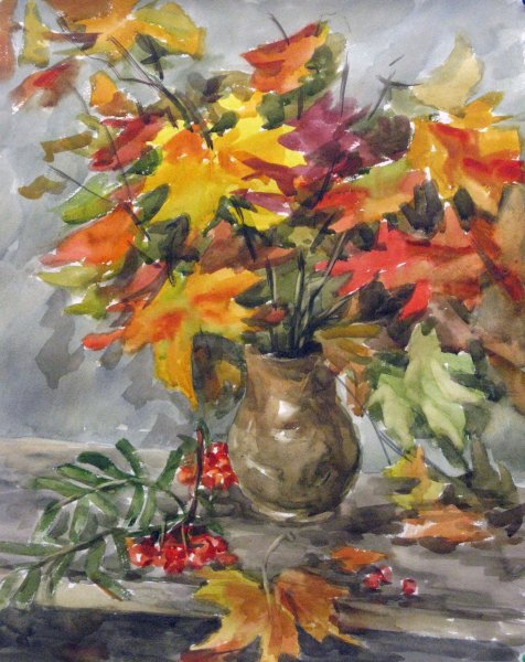 "Осенний букет." Живописный Этюд