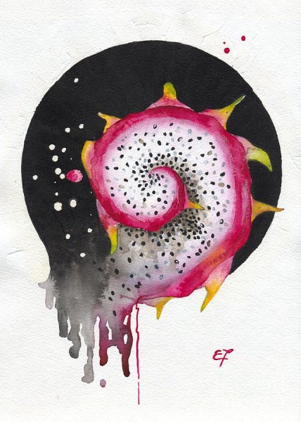 Драконий фрукт стилизация