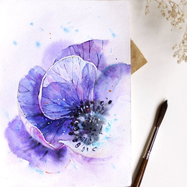 Быстрые рисунки акварелью