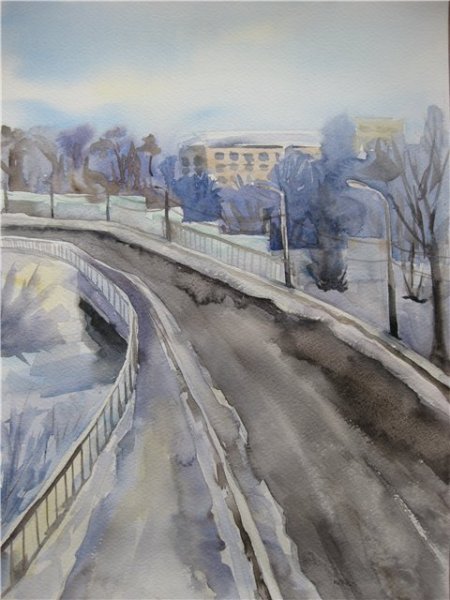 Асфальт акварелью