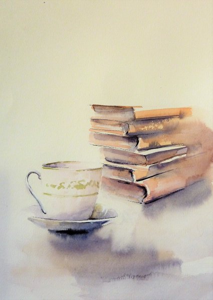 Книги акварель