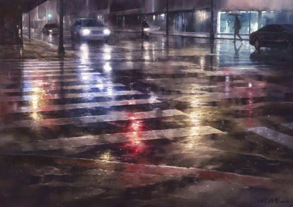 Лин Чинг че Lin Ching che тайваньский художник акварелист