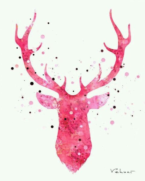 Голова оленя космос