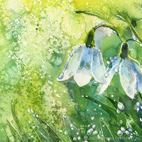 Весна акварель