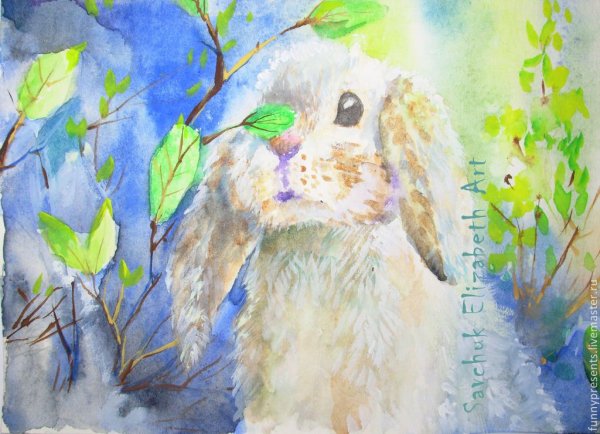 Детские рисунки акварелью