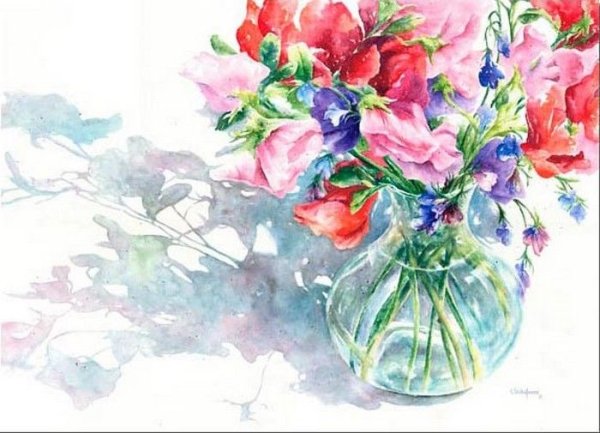 Ваза с подсолнухами