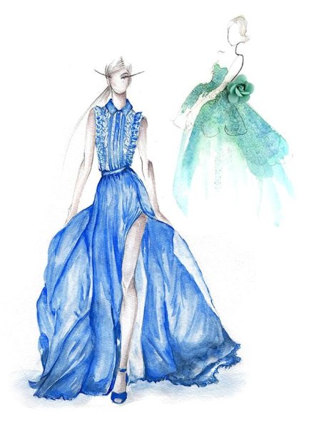 Джинсовая куртка скетч