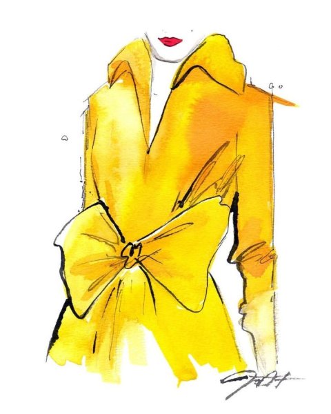 Гардероб акварелью