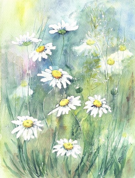 Цветочная живопись Maria Roszkowska