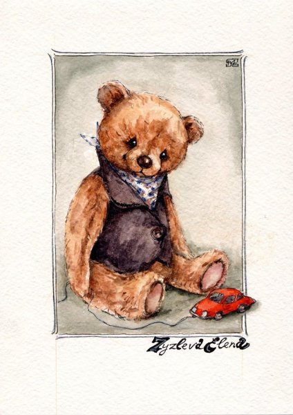 Иллюстрации Инги Измайловой мишки