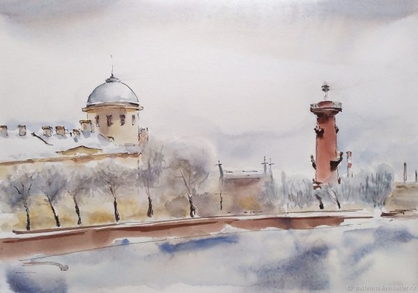 Художник Константин Кузема акварельный Санкт-Петербург