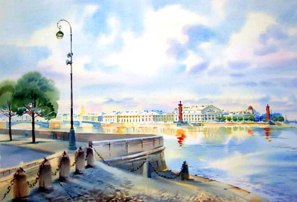 Акварели Петербурга Ольги Литвиненко