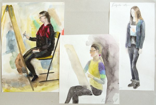 Этюд фигуры человека БТС