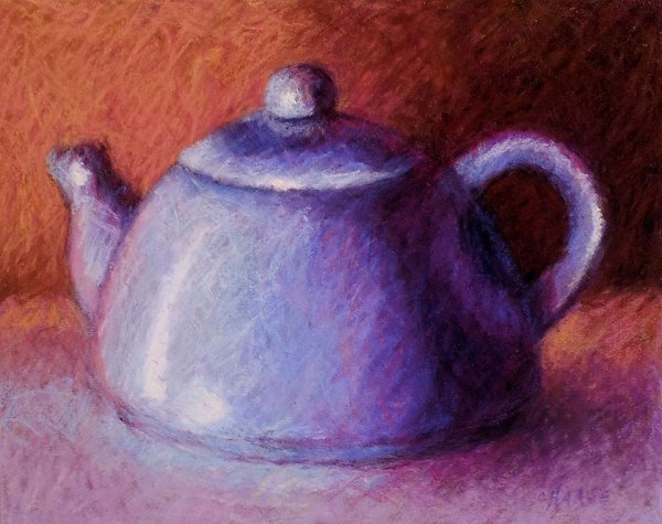 Чайник пастелью