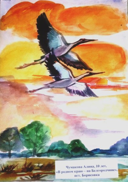 Родной край рисунок